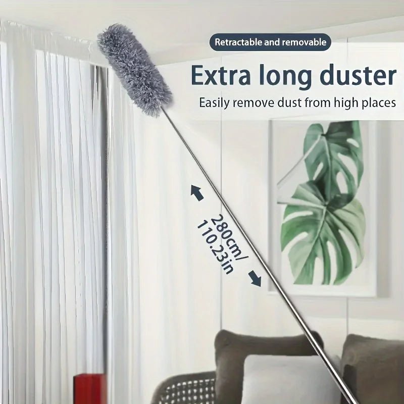 Plumeau rétractable extra - long avec tête pliable - Nettoyage facile! - Zone shopping