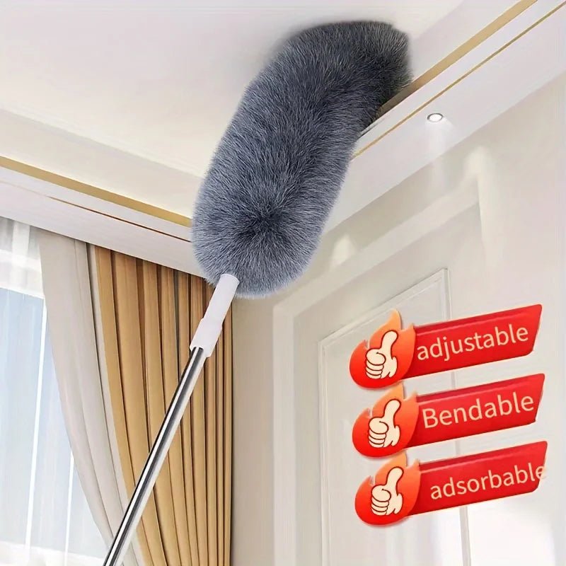 Plumeau rétractable extra - long avec tête pliable - Nettoyage facile! - Zone shopping