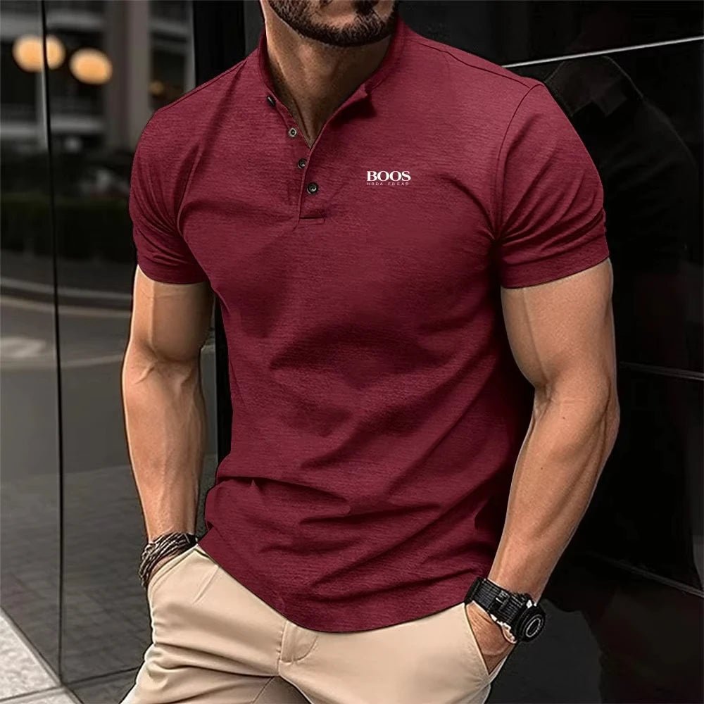 Polo homme été 3D imprimé, manches courtes, décontracté, respirant - Zone shopping