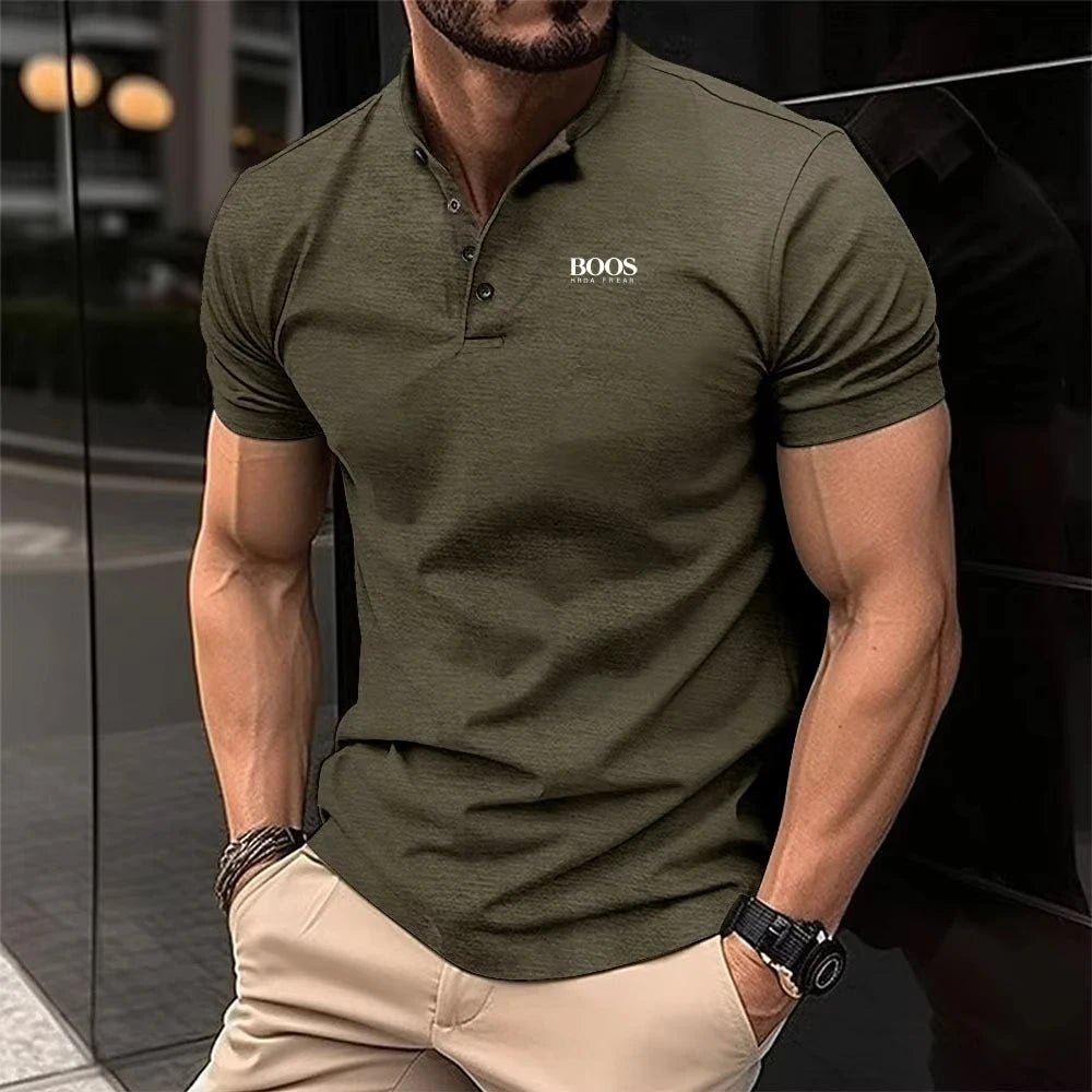 Polo homme été 3D imprimé, manches courtes, décontracté, respirant - Zone shopping