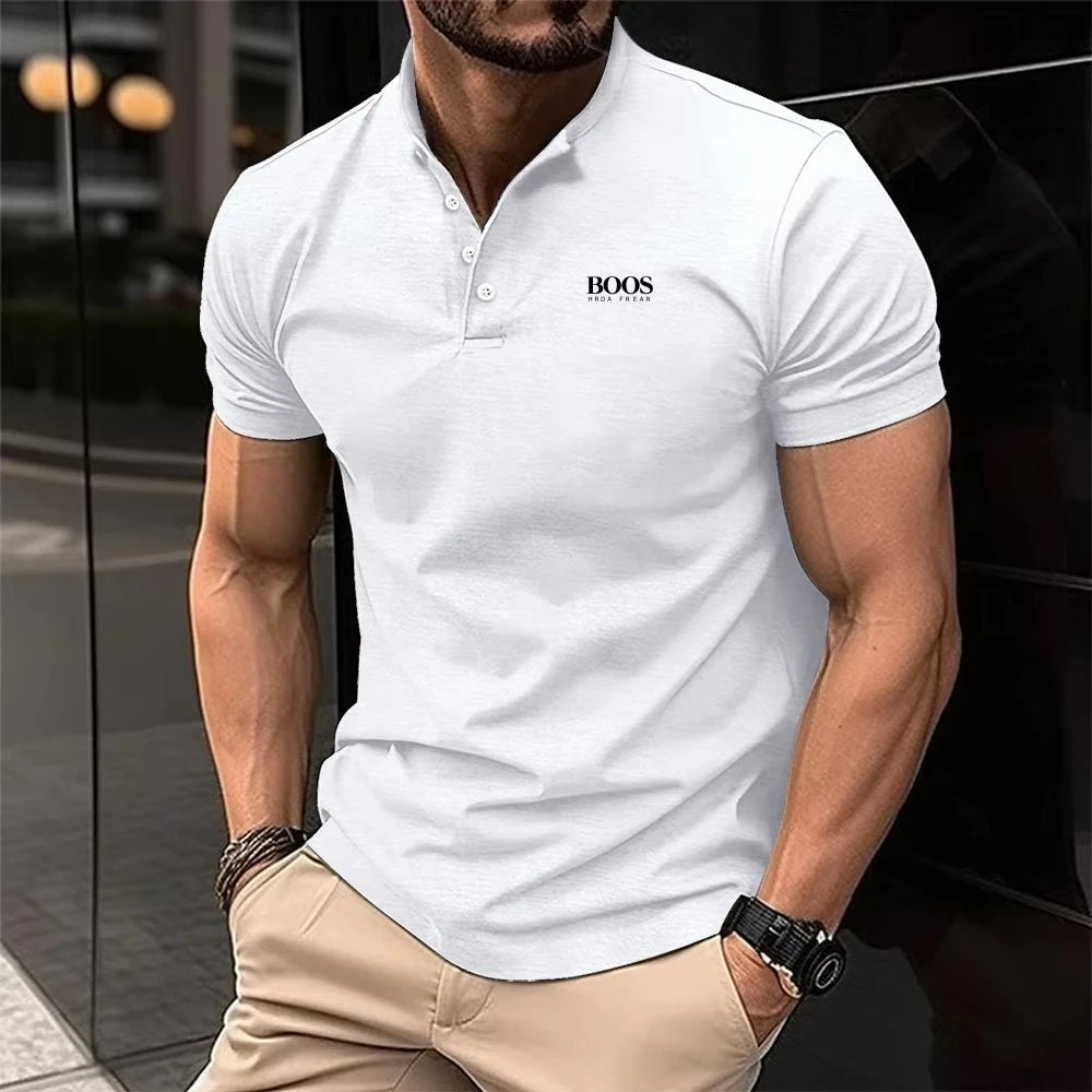 Polo homme été 3D imprimé, manches courtes, décontracté, respirant - Zone shopping