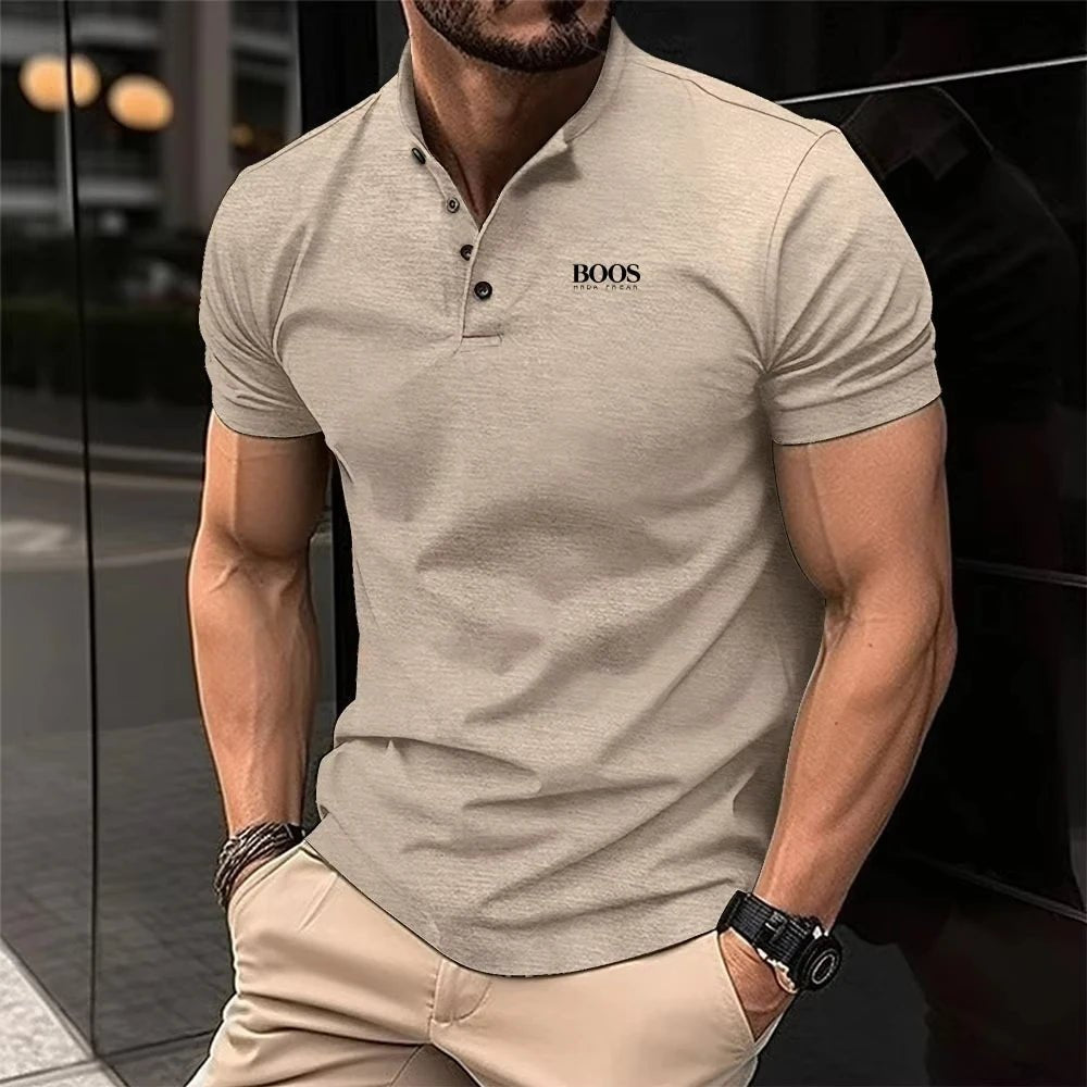 Polo homme été 3D imprimé, manches courtes, décontracté, respirant - Zone shopping