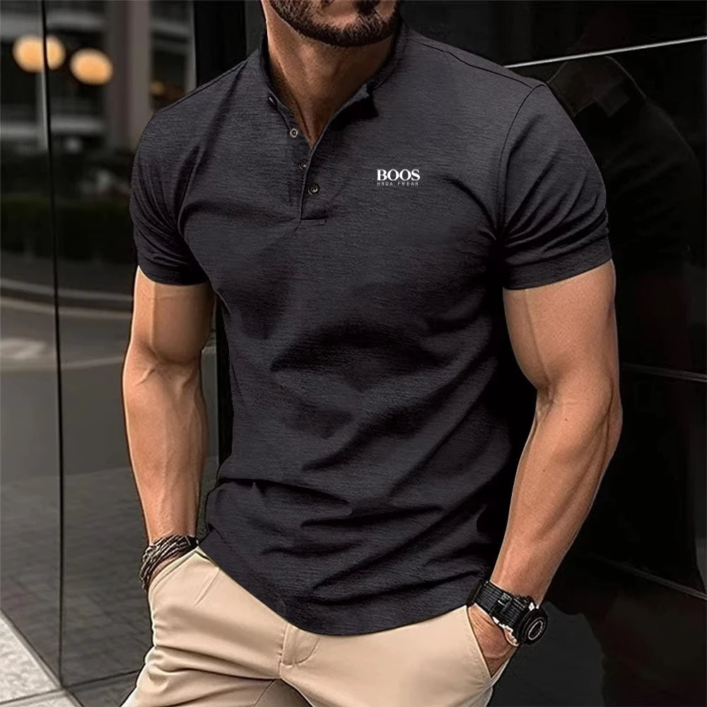Polo homme été 3D imprimé, manches courtes, décontracté, respirant - Zone shopping
