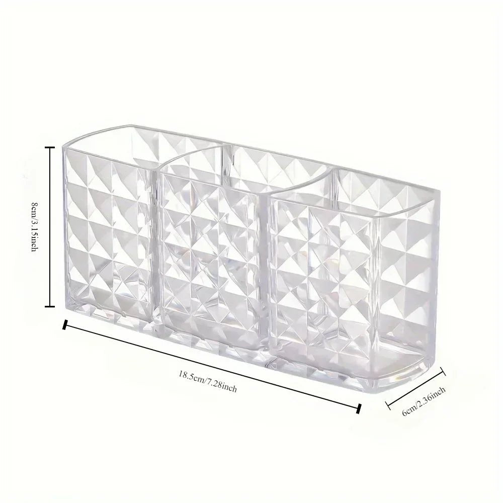 Porte - pinceau de maquillage en acrylique transparent, boîte de rangement pour rouge à lèvres, présentoir de vernis à ongles, étui à bijoux T1, bureau cosmétique, évaluation - Zone shopping