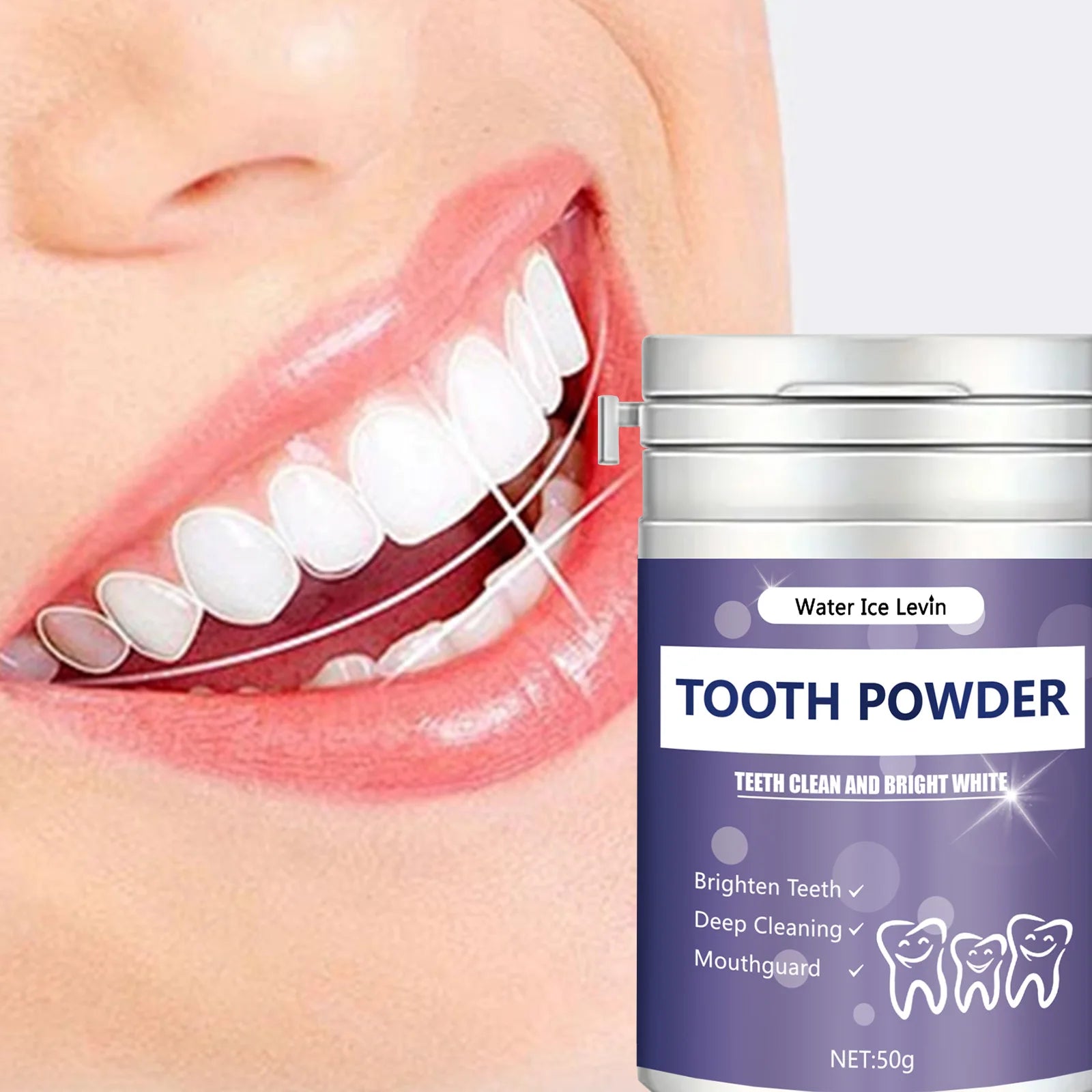 Poudre de dents de perle : haleine fraîche et nettoyage efficace - Zone shopping