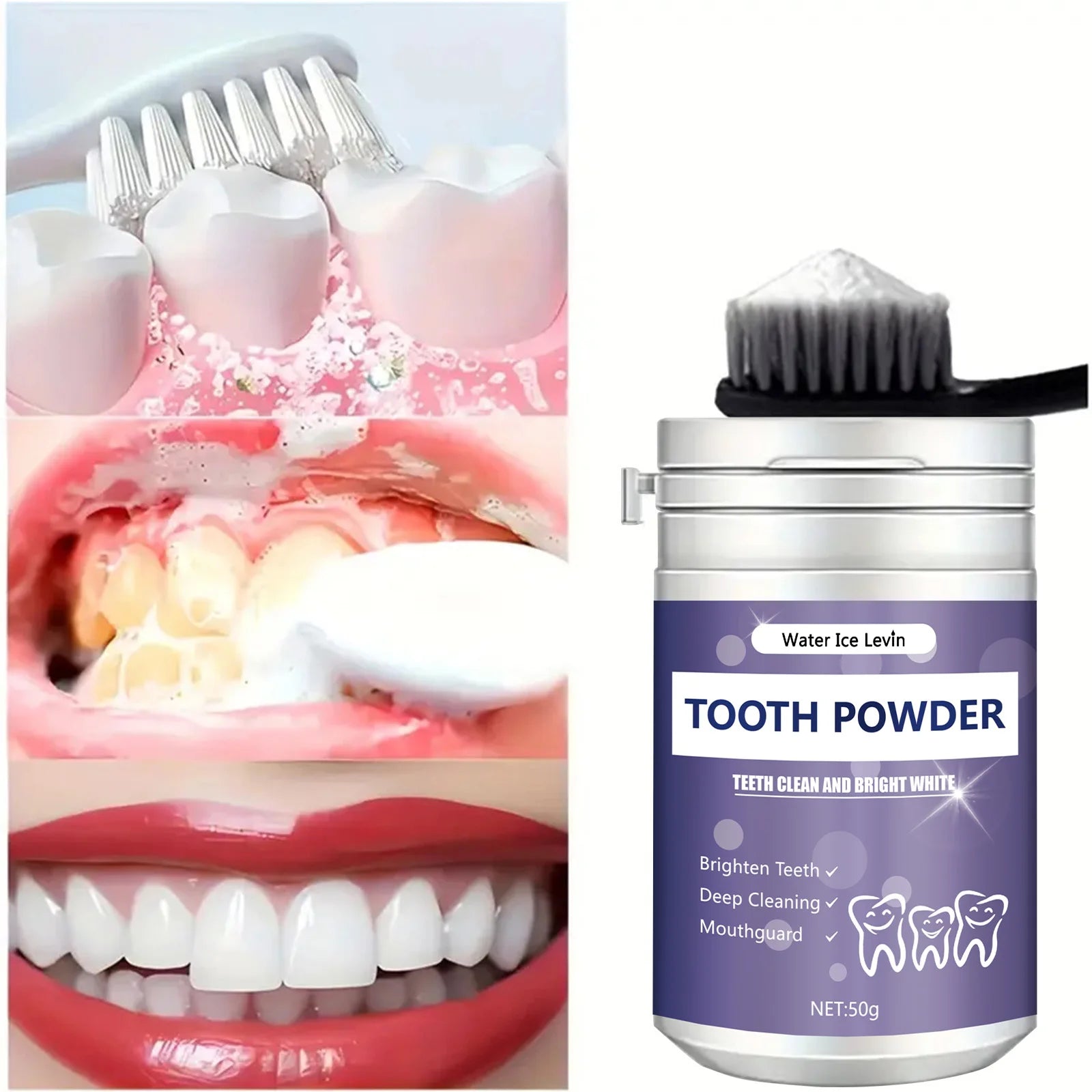 Poudre de dents de perle : haleine fraîche et nettoyage efficace - Zone shopping