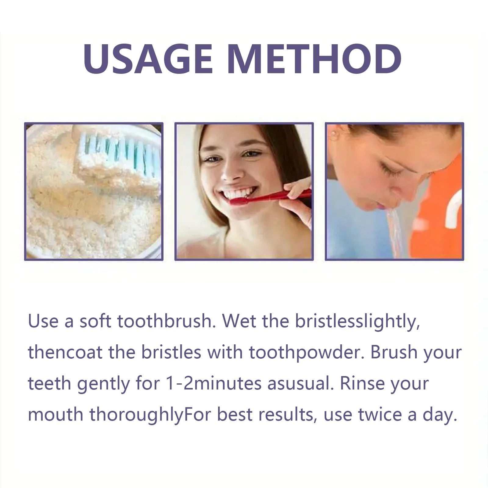 Poudre de dents de perle : haleine fraîche et nettoyage efficace - Zone shopping