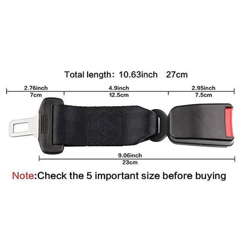 Réinitialisation d'extension de ceinture de sécurité réglable 23cm universelle, enfant, 23cm - Zone shopping