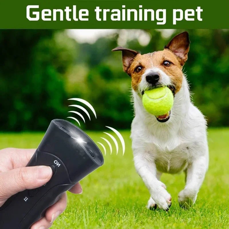 Répulsif anti - aboiement pour chiens, entraîneur ultrasonique LED - Zone shopping