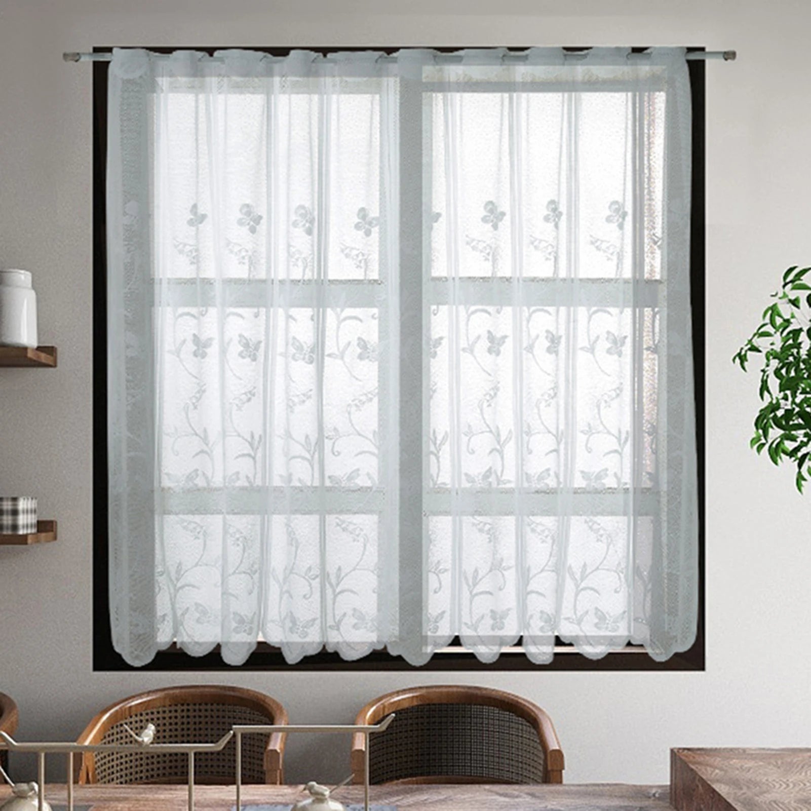 Rideaux en tulle et dentelle pour fêtes et décoration élégante - Zone shopping