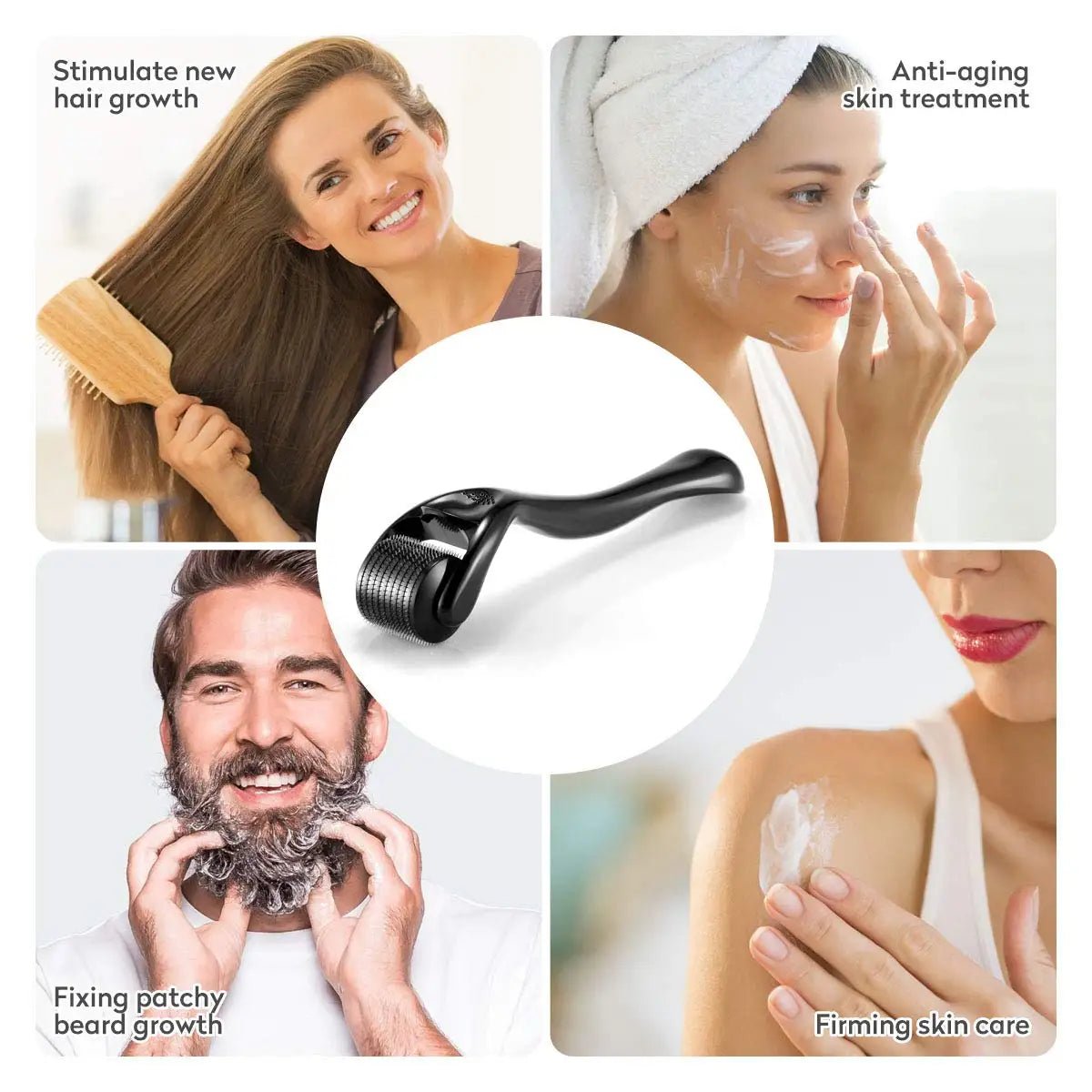 Rouleau de Derma pour la Croissance des Poils du Visage, Accessoire pour la Peau et la Barbe, 540/0.2/0.25mm, 0.3 - Zone shopping