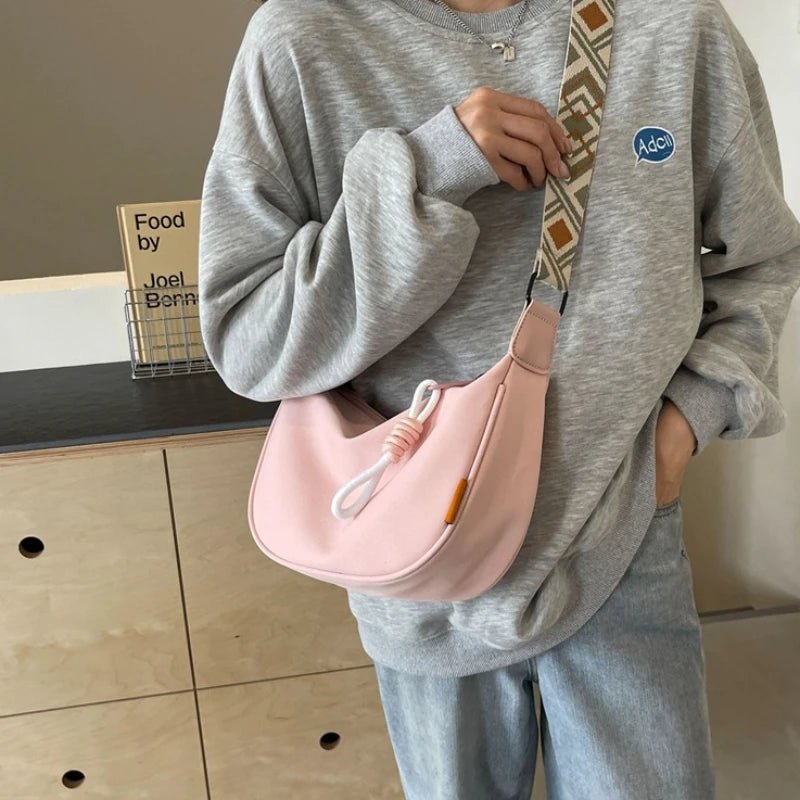 Sac à bandoulière en toile tendance printemps été pour femmes - Zone shopping