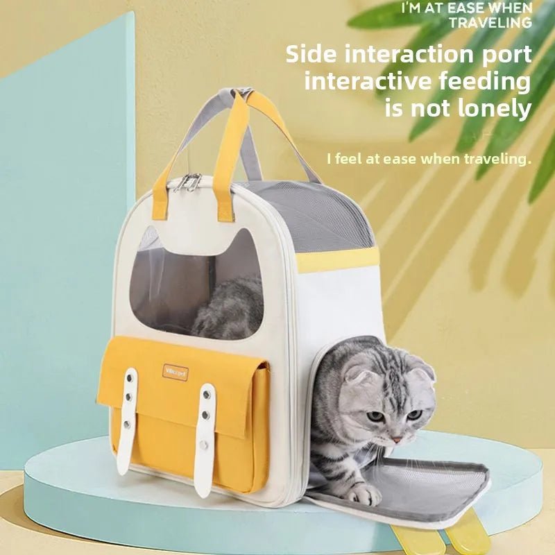 Sac à dos pour chien transparent, respirant et confortable, grande capacité - Zone shopping