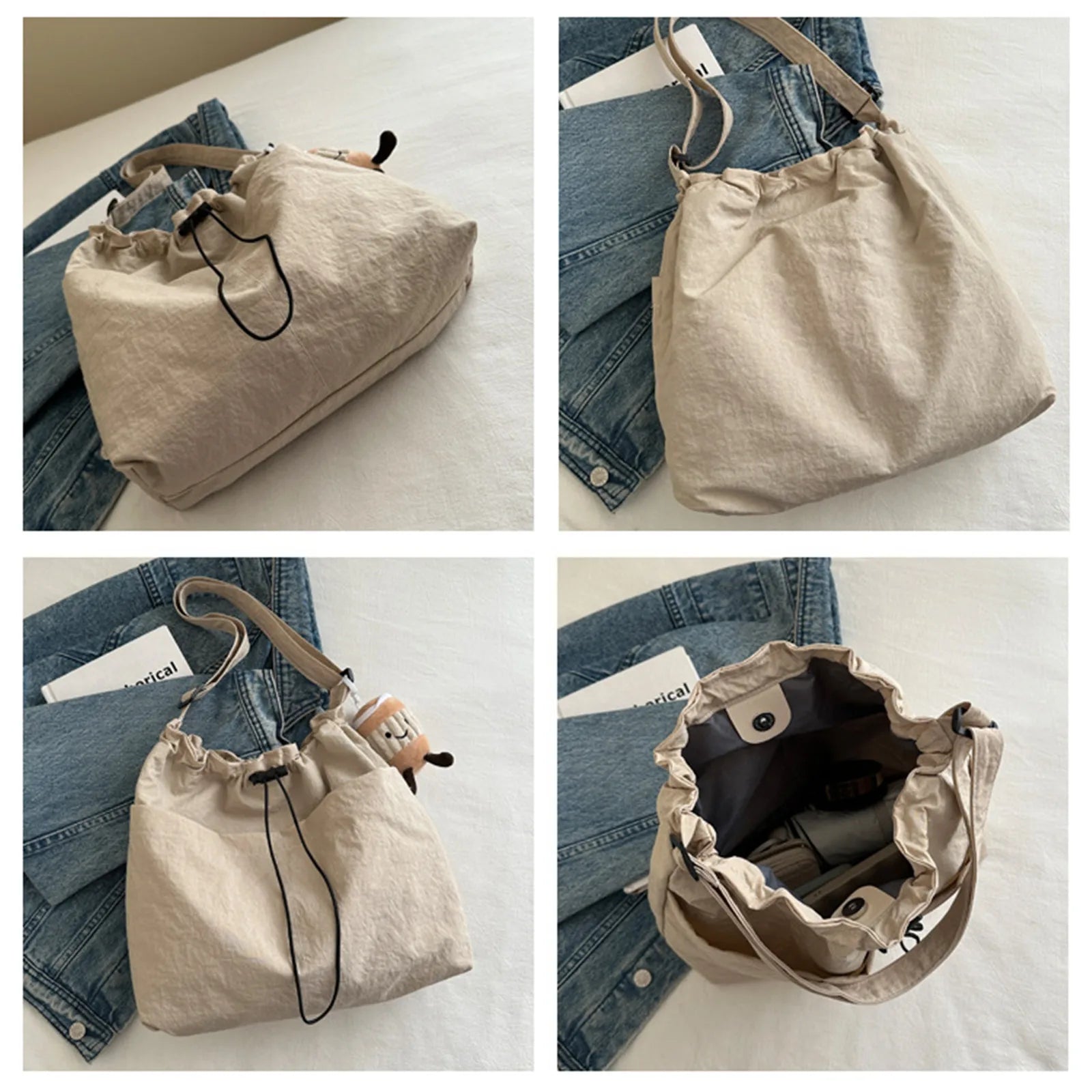 Sac à Main Nylon Imperméable Grande Capacité Femme - Zone shopping