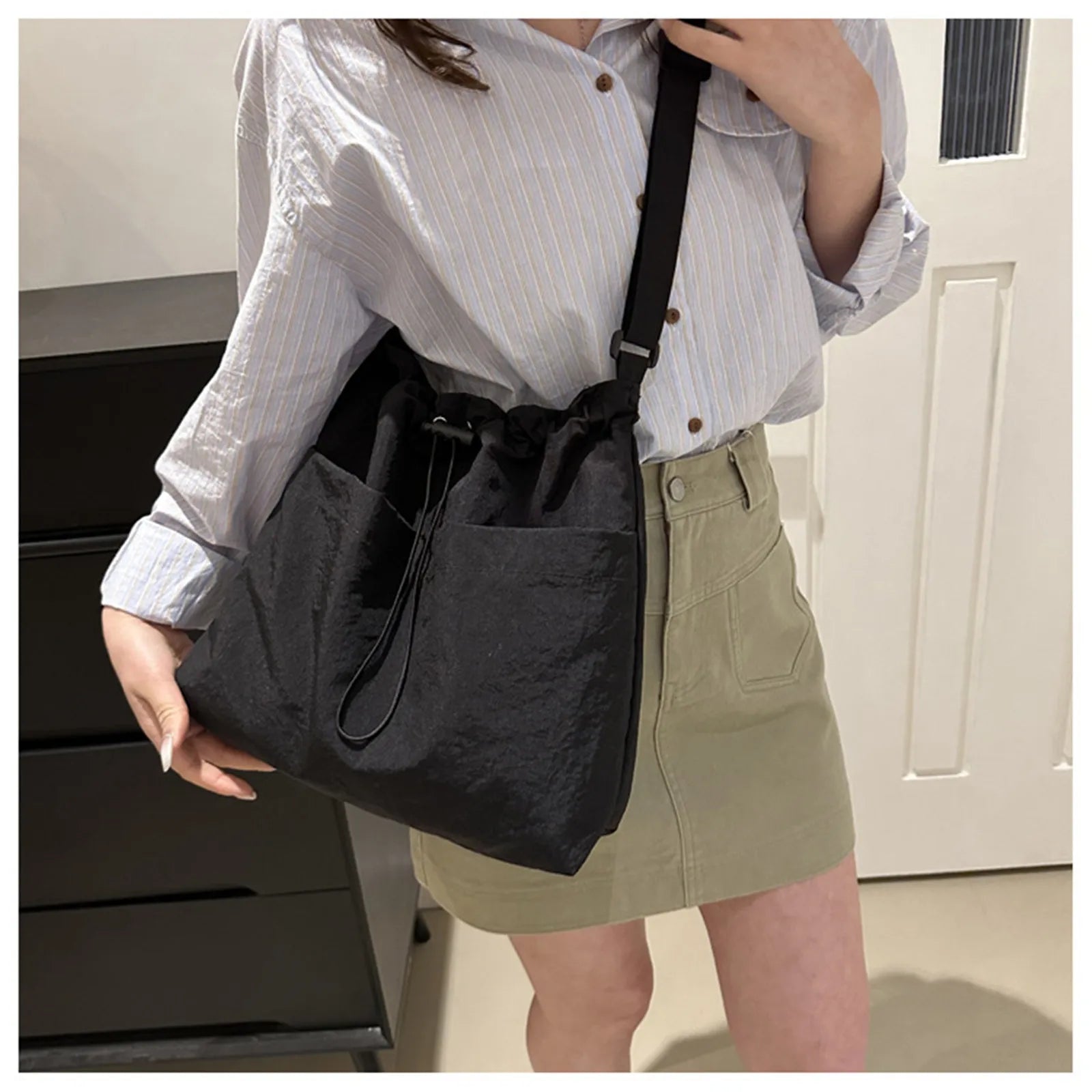 Sac à Main Nylon Imperméable Grande Capacité Femme - Zone shopping