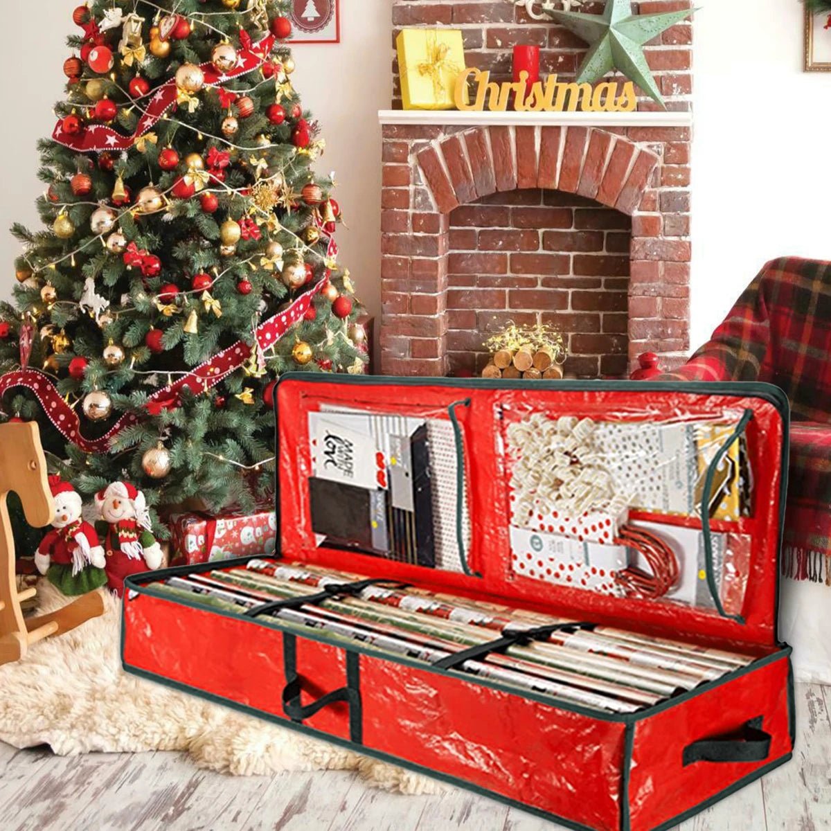 Sac de rangement rond étanche pour cadeaux de Noël, Foy renforcé - Zone shopping