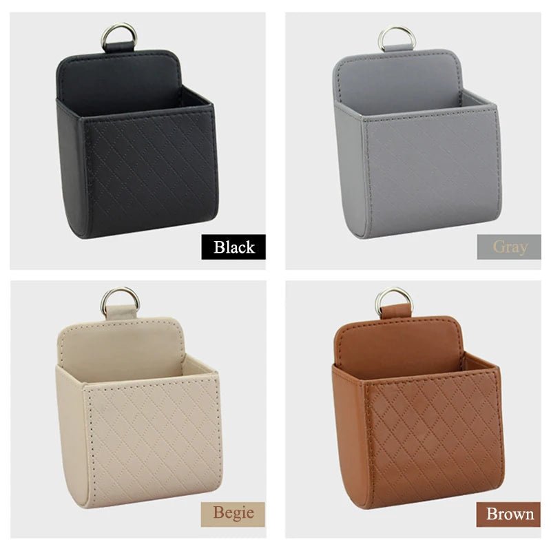 Sac de rangement voiture en cuir : organisateur tableau de bord et plus - Zone shopping