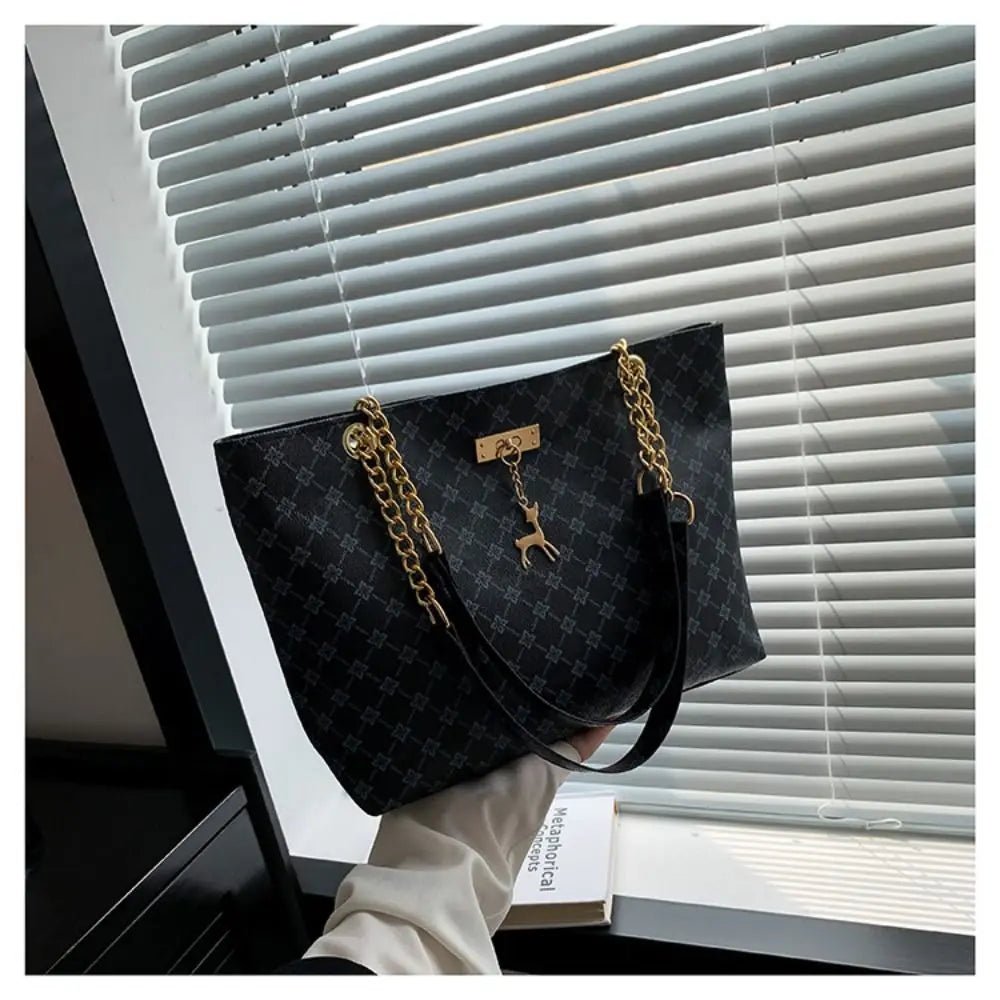 Sac fourre - tout luxe femme, grand sac à main tendance, mode chic - Zone shopping