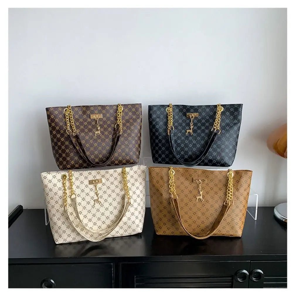 Sac fourre - tout luxe femme, grand sac à main tendance, mode chic - Zone shopping
