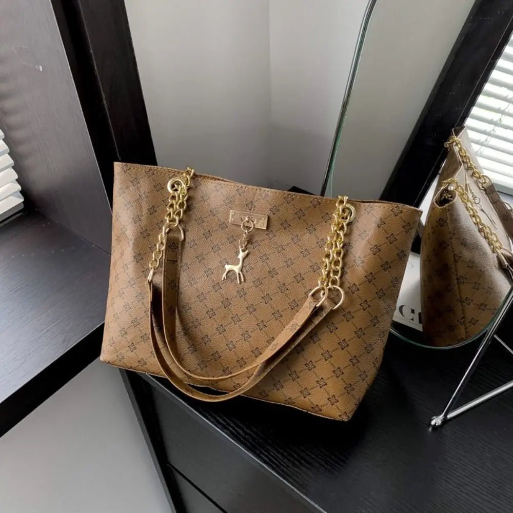 Sac fourre - tout luxe femme, grand sac à main tendance, mode chic - Zone shopping
