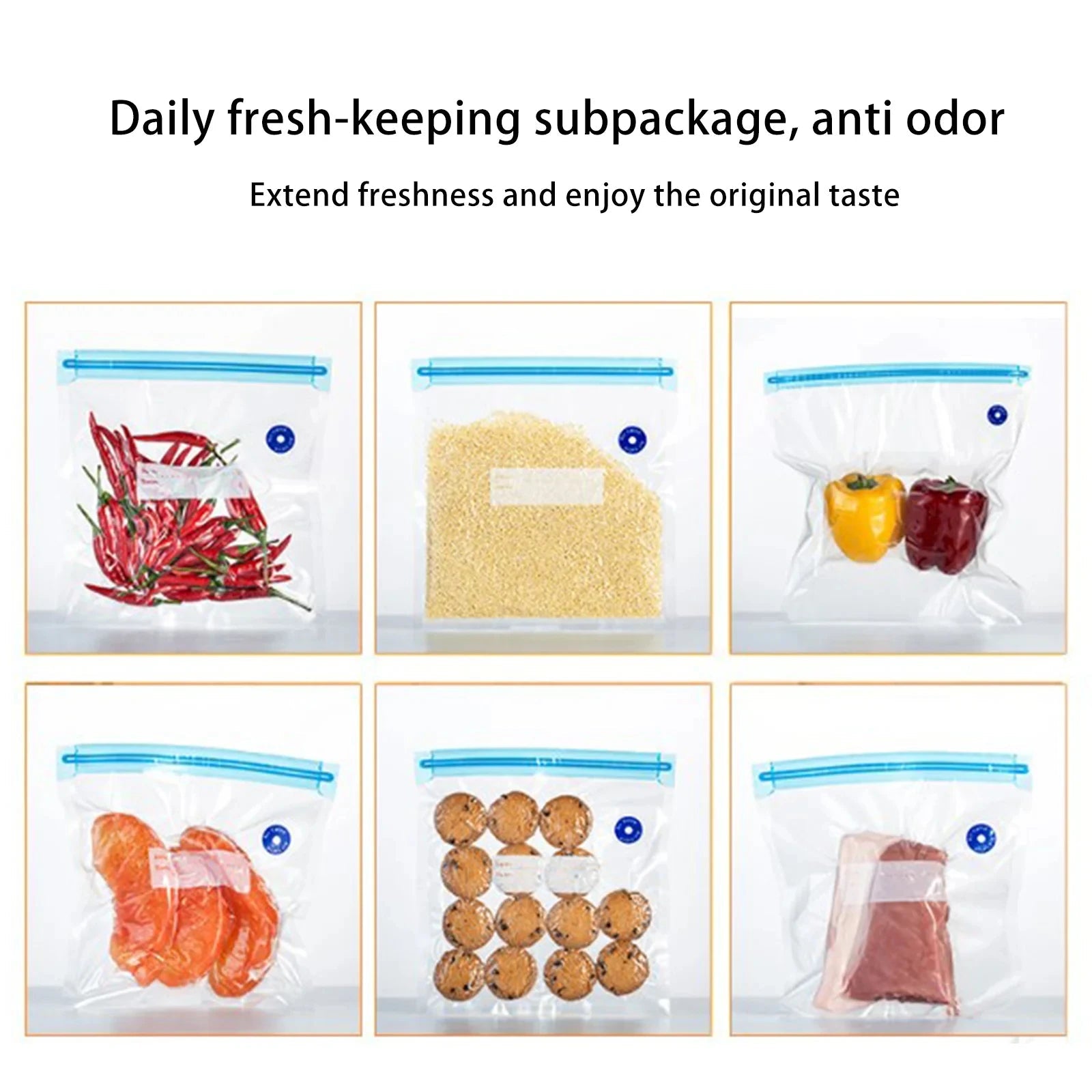 Sacs alimentaires sous vide 20/10 - réutilisables & pratiques - Zone shopping