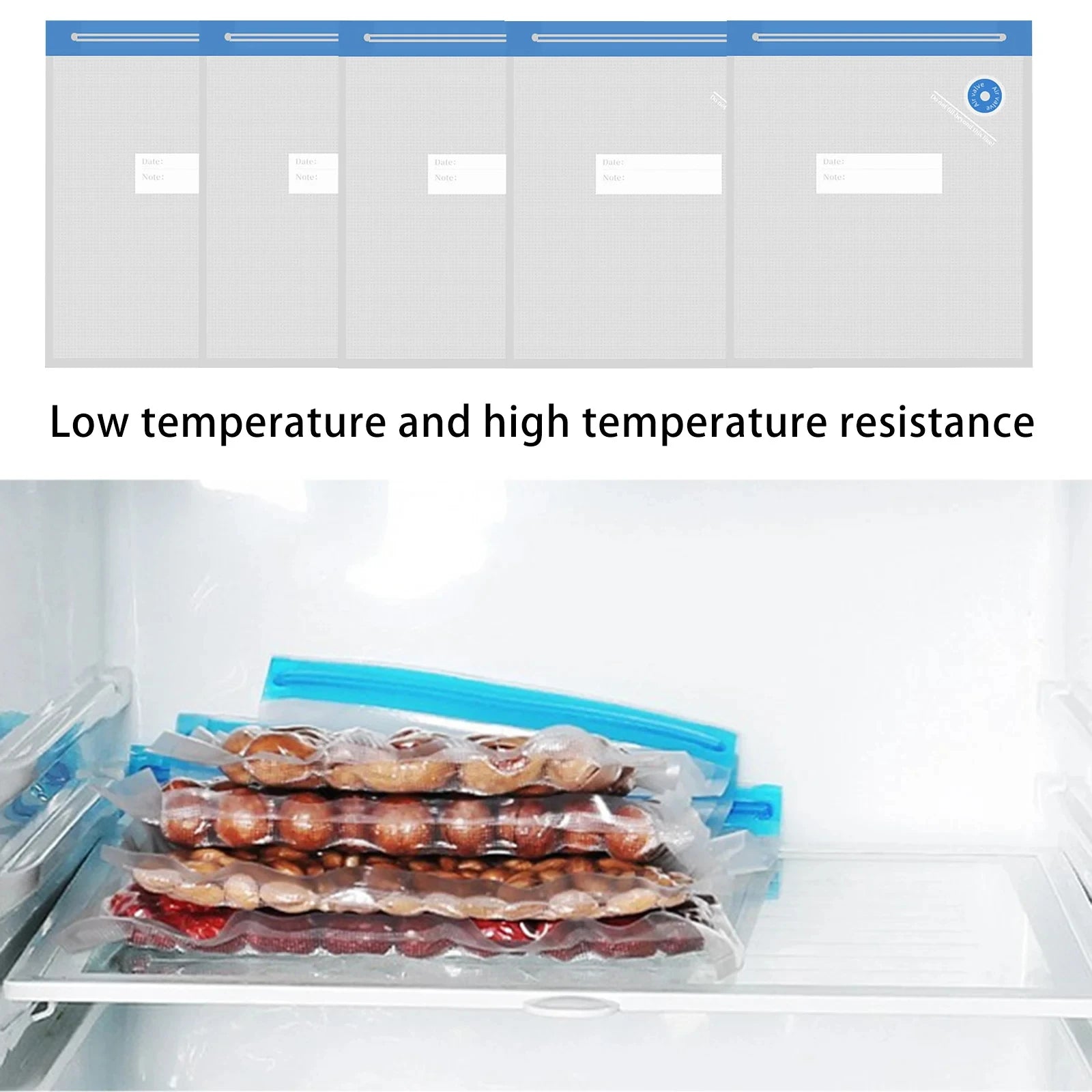 Sacs alimentaires sous vide 20/10 - réutilisables & pratiques - Zone shopping