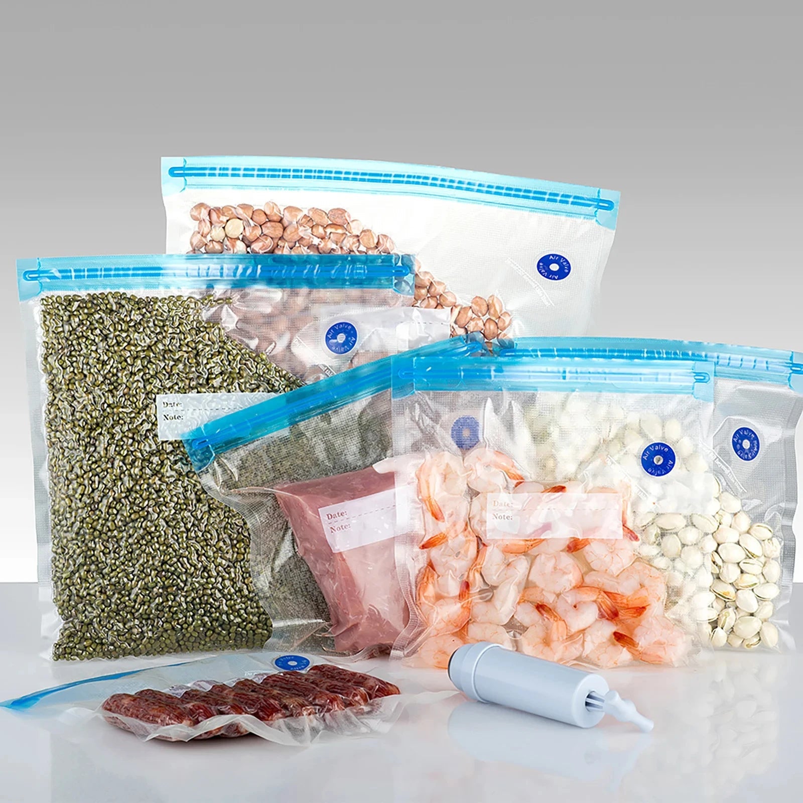Sacs alimentaires sous vide 20/10 - réutilisables & pratiques - Zone shopping