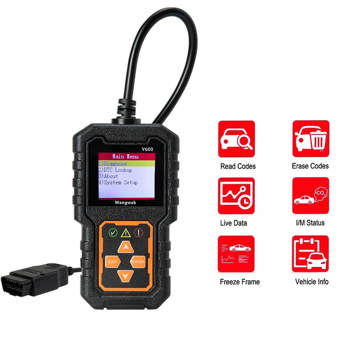 Scanner OBD2 V600 - Outil de diagnostic universel pour voitures - Zone shopping