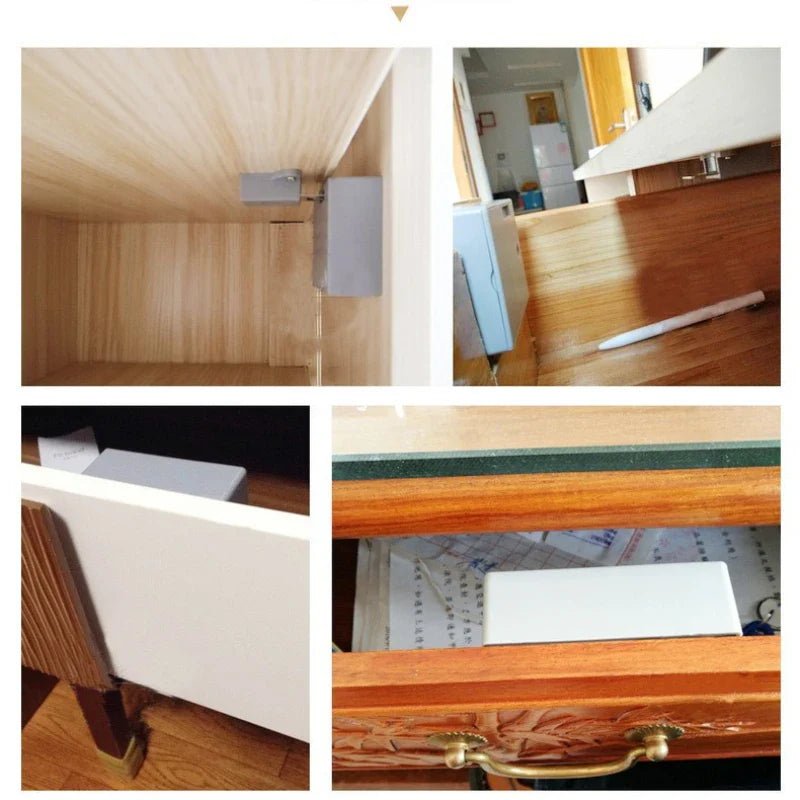 Serrure d'armoire invisible sans perçage, intelligente et sécurisée - Zone shopping