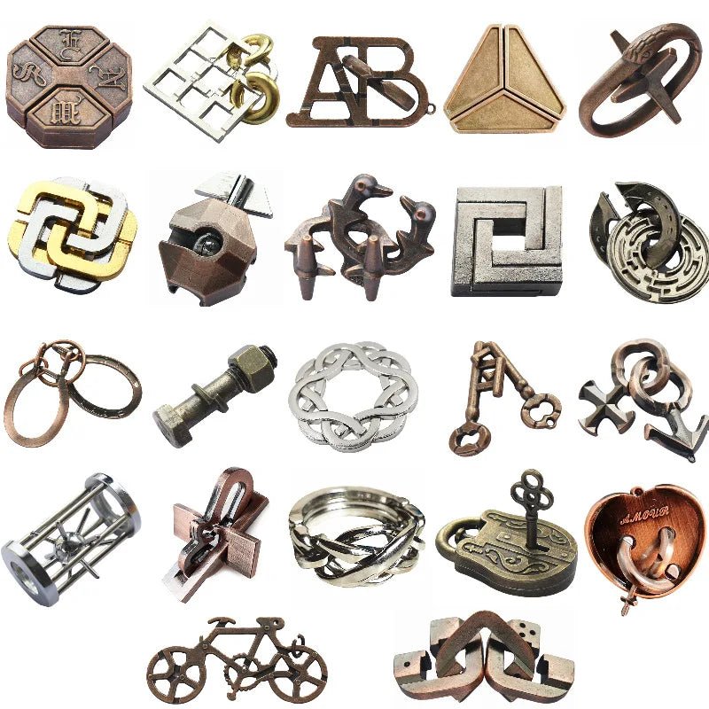 Serrure Puzzle IQ métal - Casse - tête magique pour tous âges - Zone shopping