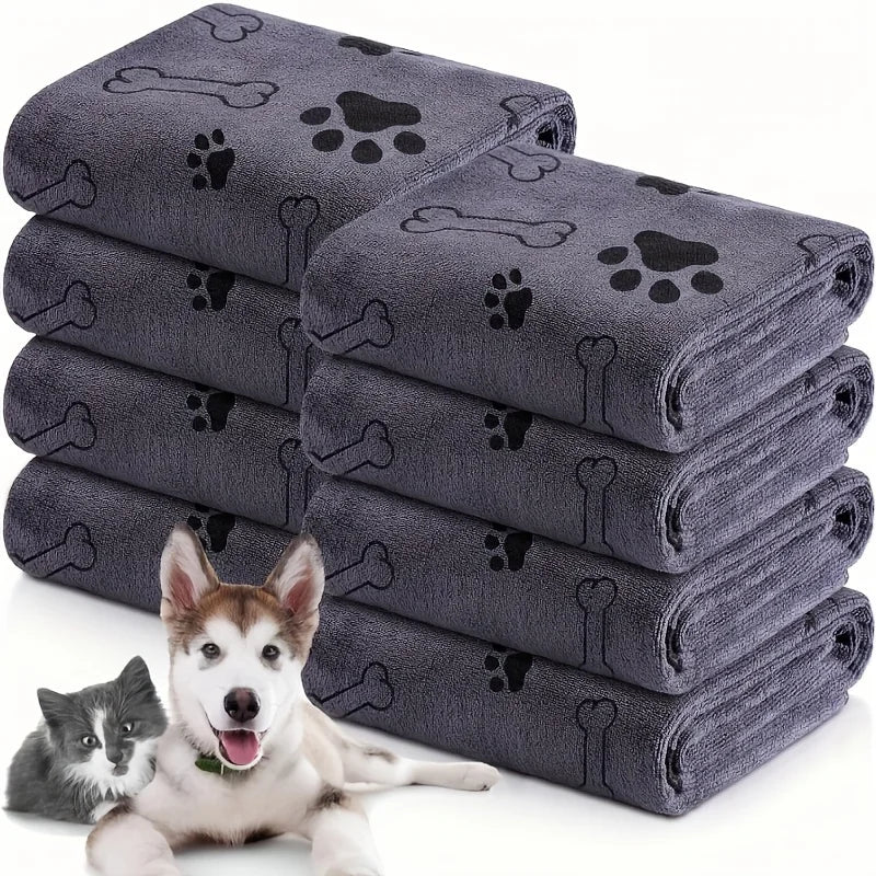 Serviette de bain microfibre pour chien, séchage rapide, 1 pièce - Zone shopping