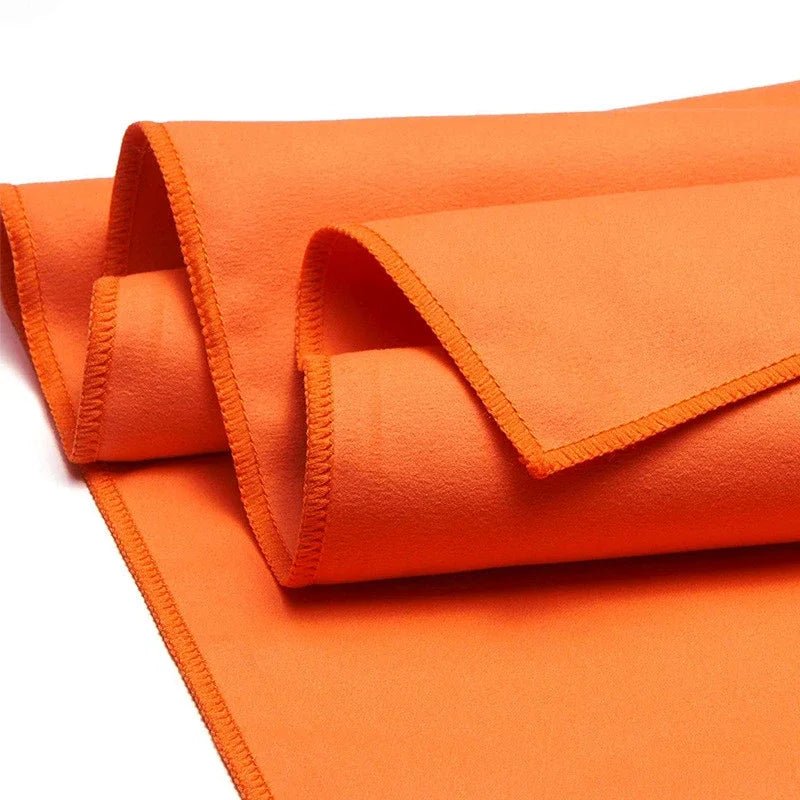 Serviette de sport séchage rapide 40x80cm bleu gris vert orange - Zone shopping