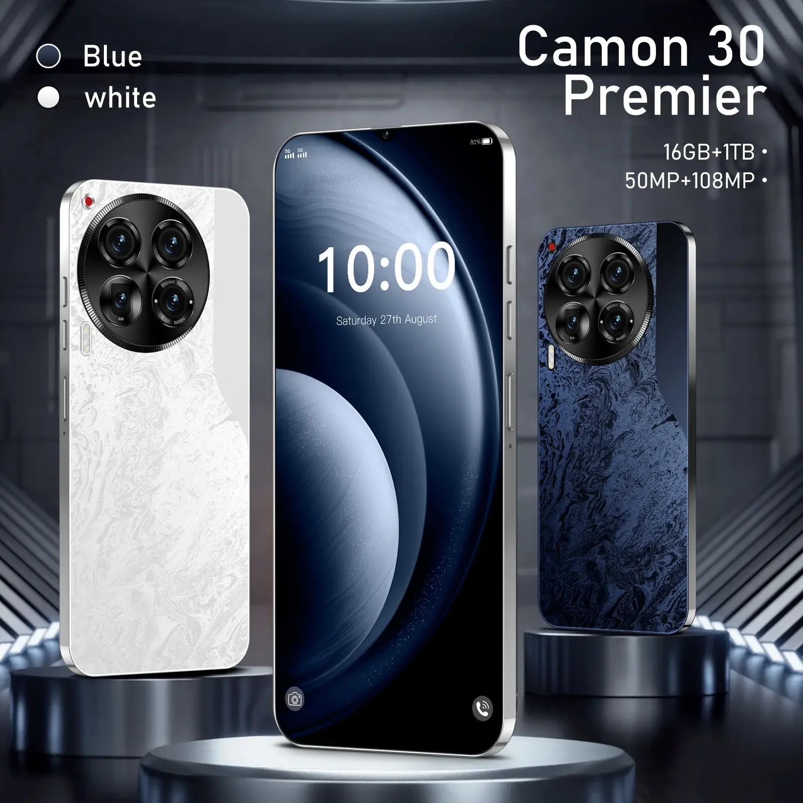 Smartphone Camon 30 Pro 5G pas cher, grand écran, 6800 mAh, gaming - Zone shopping