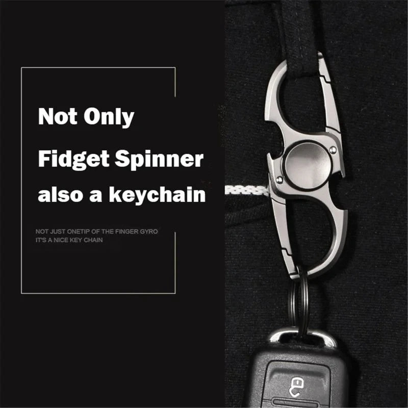 Spinner Multifonctionnel Ketchain : Jouet, Porte - Clés, Ouvre - Bouteille - Zone shopping
