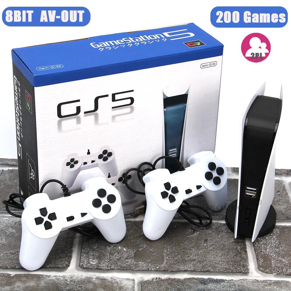 Station de jeu 5 : Console rétro 200 jeux 8 bits pour enfants AV - Zone shopping