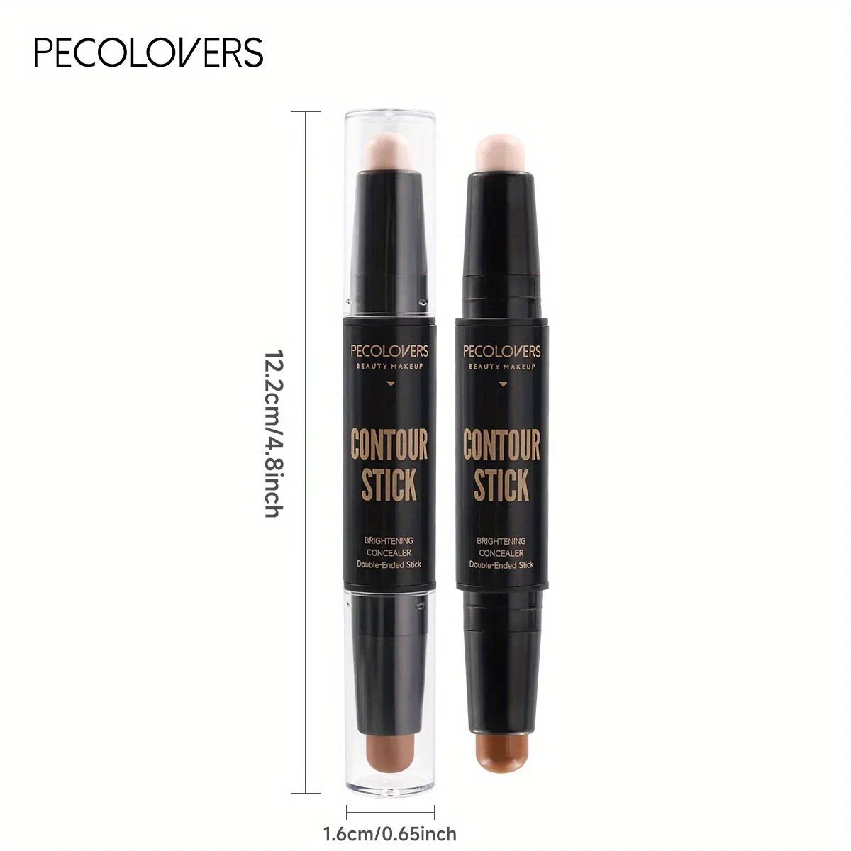 Stylo de maquillage double tête, fond de teint liquide imperméable - Zone shopping