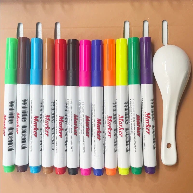 Stylo de peinture à l'eau magique, marqueurs colorés, stylo à encre flottante, stylos à eau pour gribouillage, jouets d'éducation précoce Montessori pour enfants - Zone shopping
