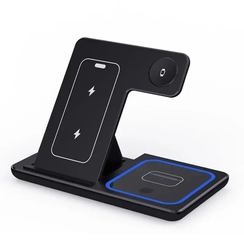 Support de chargeur sans fil 3 en 1 pliable pour iPhone et Apple Watch - Zone shopping