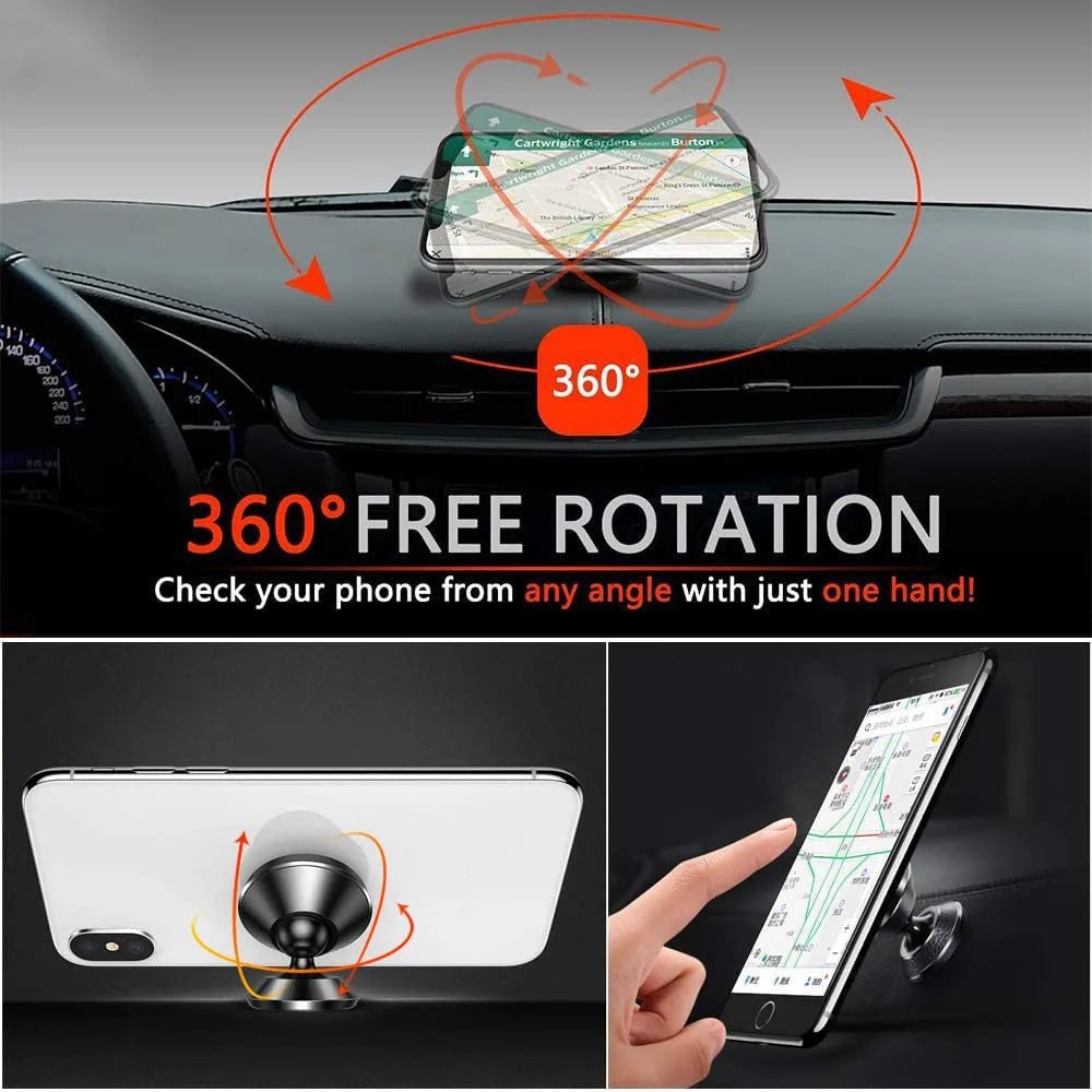 Support de téléphone magnétique pour voiture - iPhone, Samsung, Xiaomi - Zone shopping