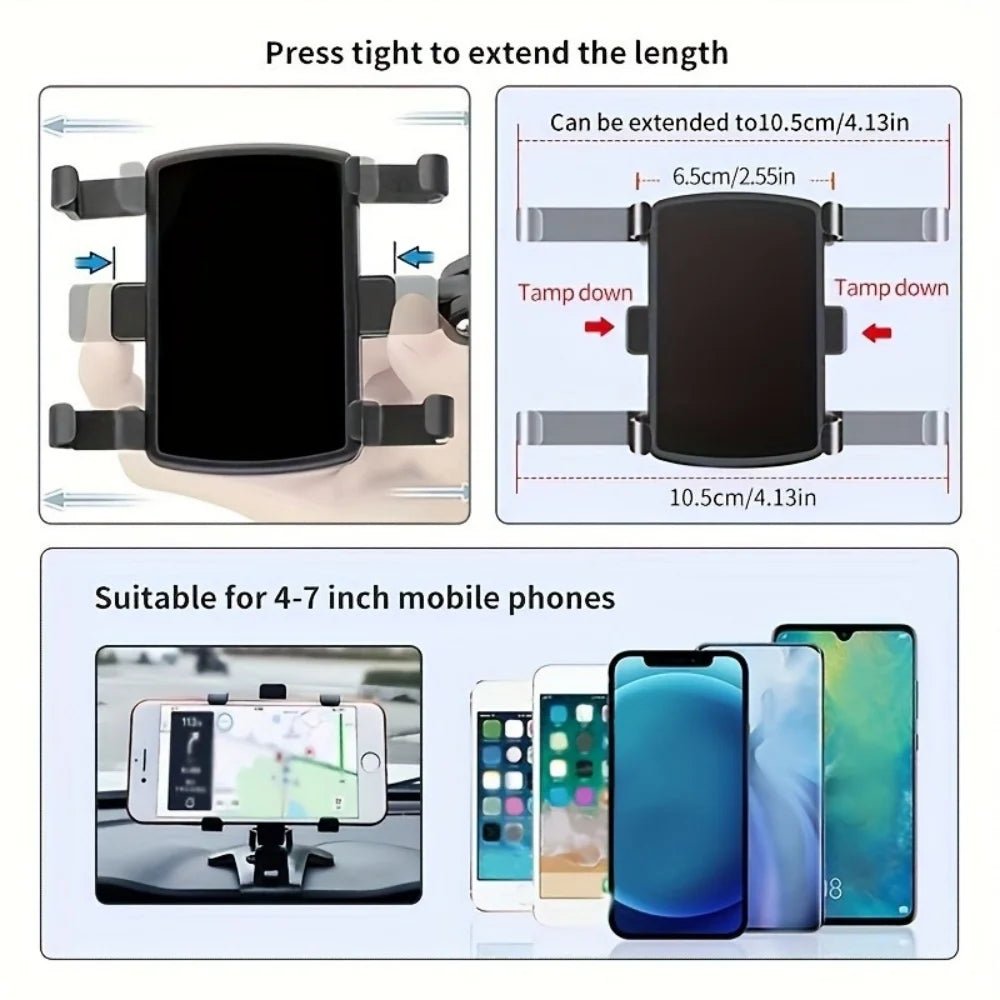 Support de téléphone voiture universel pour iPhone, Samsung, Xiaomi - Zone shopping