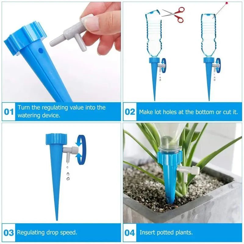 Système d'irrigation goutte - à - goutte automatique, pointe d'arrosage automatique pour plantes à fleurs, serre, jardin, dispositif de goutte - à - goutte automatique réglable - Zone shopping