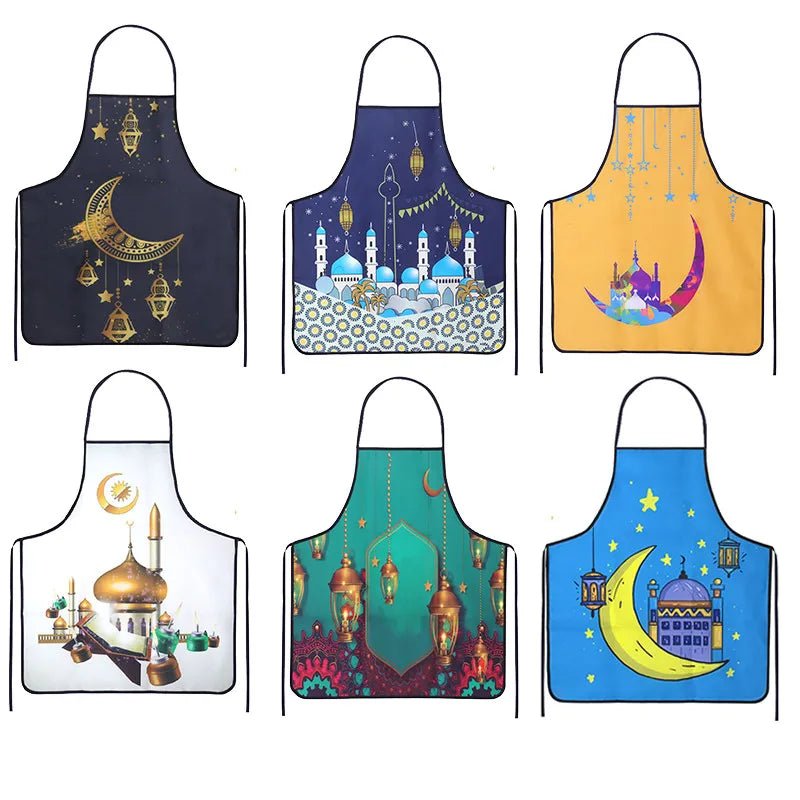Tablier anti - chaleur et gants de cuisson Eid Mubarak Ramadan Kareem - Zone shopping