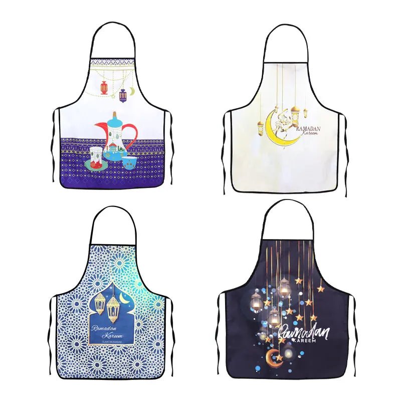 Tablier anti - chaleur et gants de cuisson Eid Mubarak Ramadan Kareem - Zone shopping