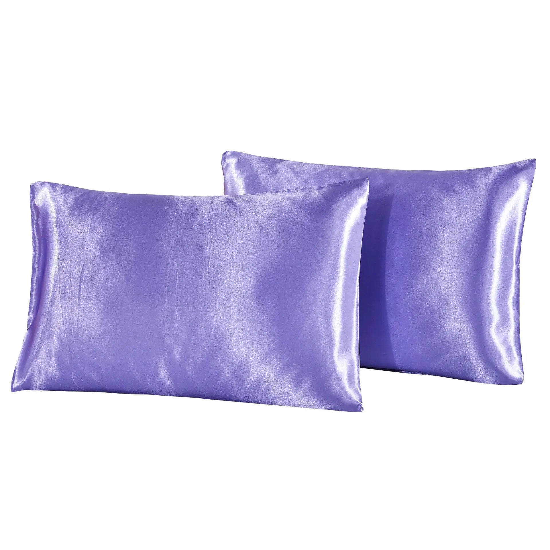Taie d'oreiller en satin de soie Queen - Housse lisse 1 pièce - Zone shopping