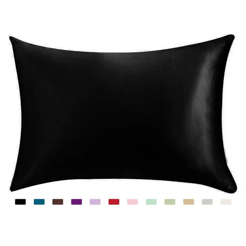 Taie d'Oreiller Queen Satin 100% Soyeux - Cheveux de Rêve, 1 Pièce - Zone shopping