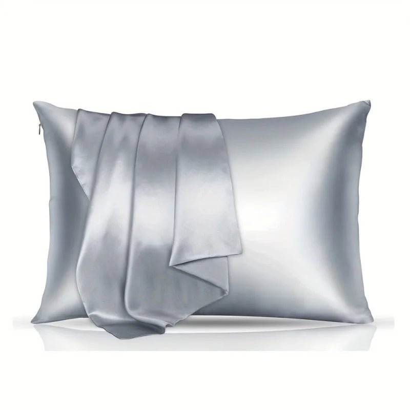 Taie d'Oreiller Queen Satin 100% Soyeux - Cheveux de Rêve, 1 Pièce - Zone shopping