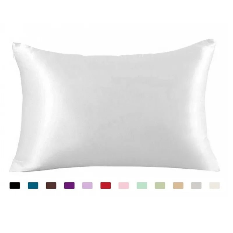Taie d'Oreiller Queen Satin 100% Soyeux - Cheveux de Rêve, 1 Pièce - Zone shopping