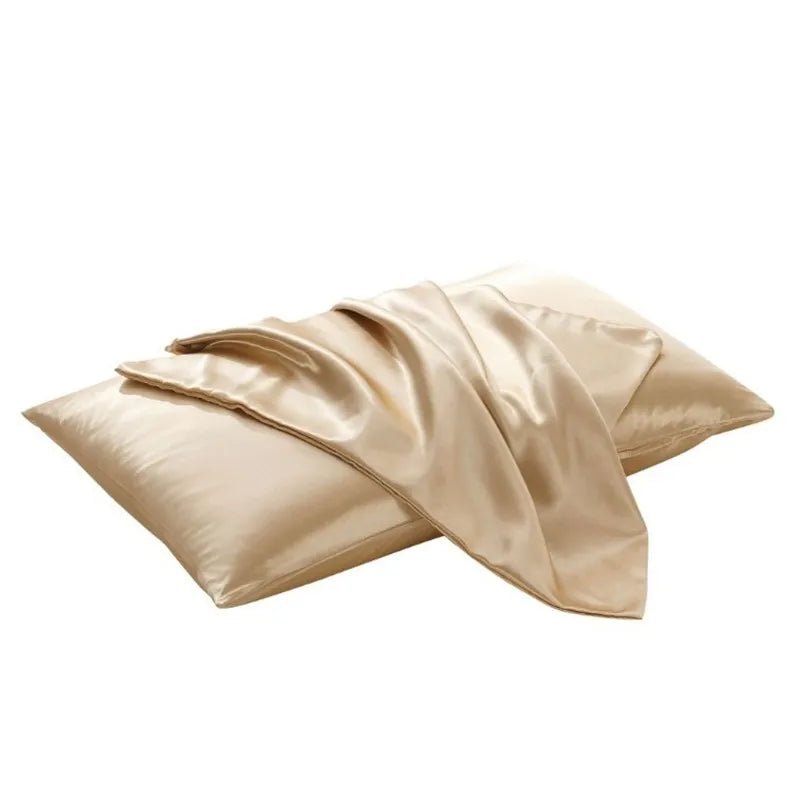 Taie d'Oreiller Queen Satin 100% Soyeux - Cheveux de Rêve, 1 Pièce - Zone shopping