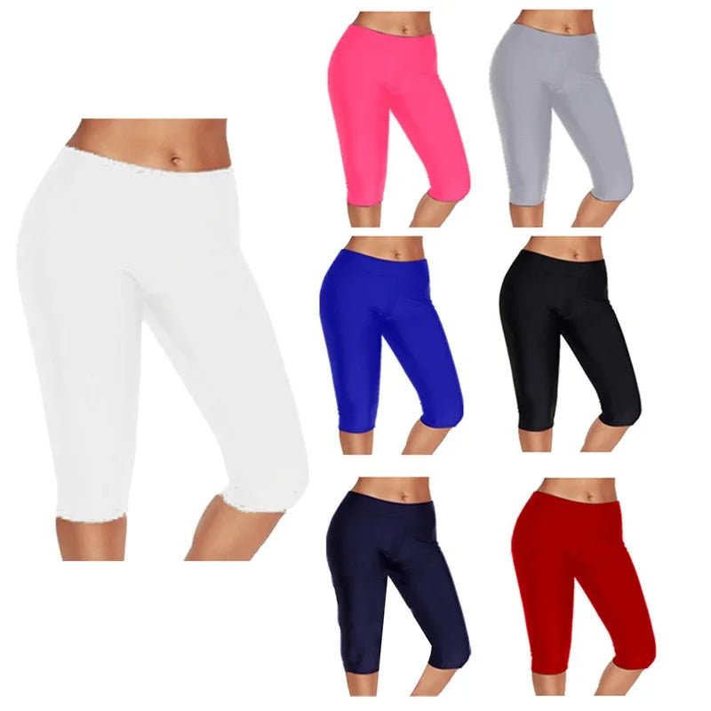 Taille haute Push Up Fitness Leggings culture large ceinture cyclisme Leggings courts entraînement Jogging pour femmes Leggings d'entraînement - Zone shopping