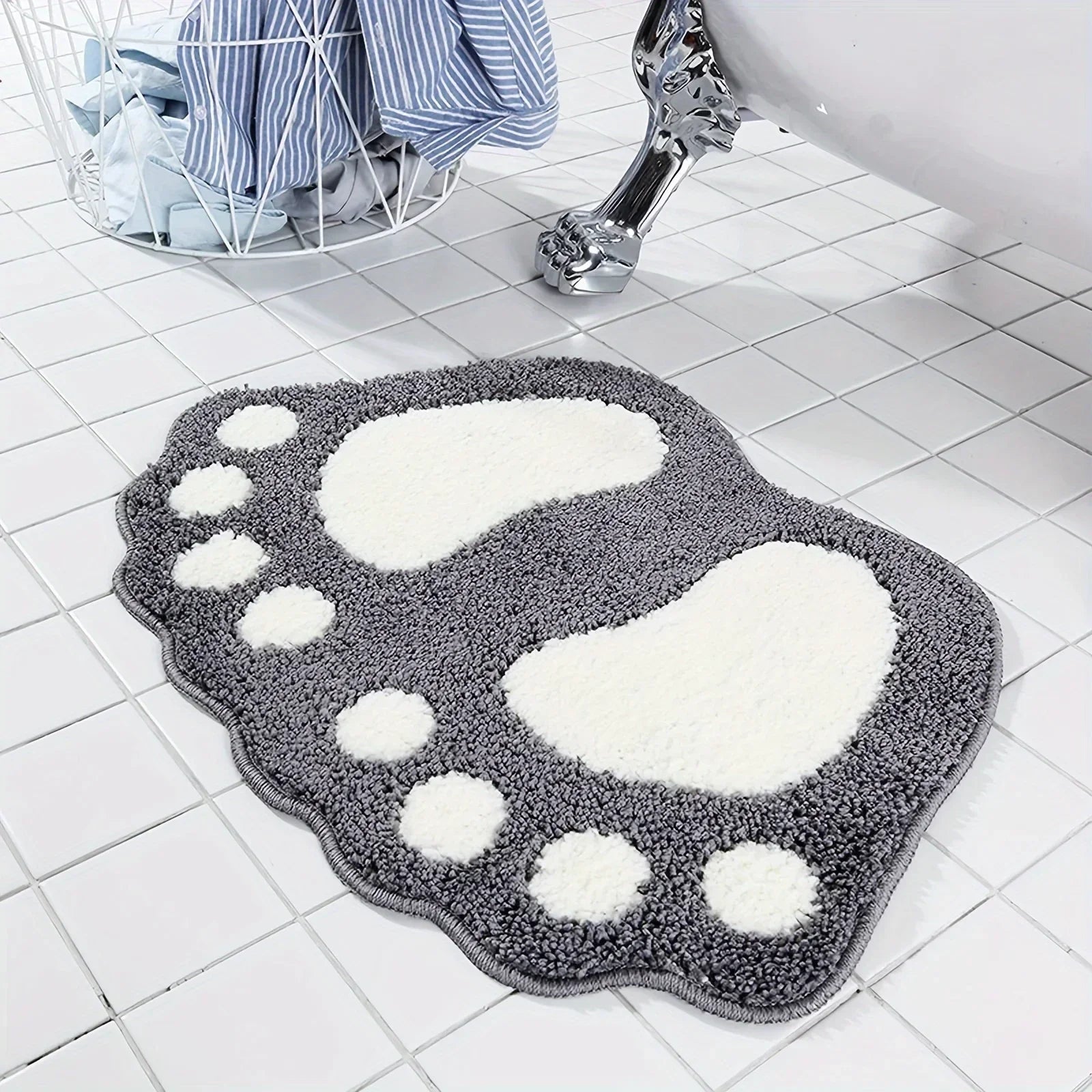 Tapis de bain coordonnant ultra - fine, super absorbant et doux 1 pièce - Zone shopping
